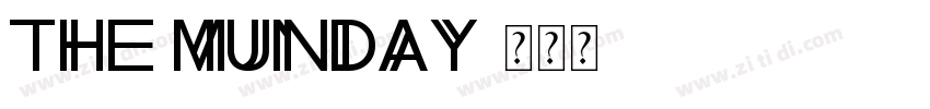 The Munday字体转换